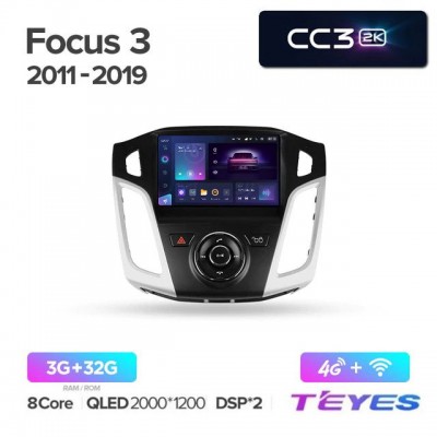 Магнитола Teyes 2K_CC3 для Ford Focus 3