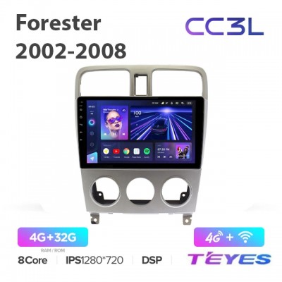 Магнитола Teyes CC3L для Subaru Forester 2002-2008