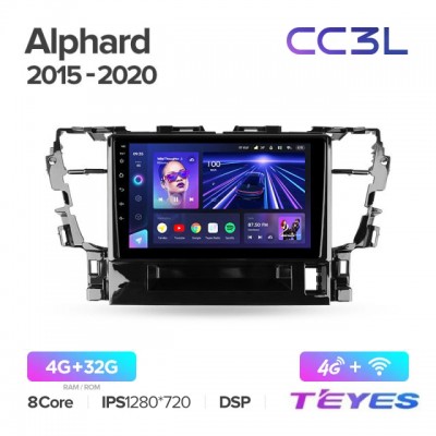 Магнитола Teyes CC3L для Toyota Alphard 2015+