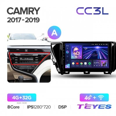 Магнитола Teyes CC3L для Toyota Camry V70 2018+