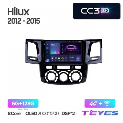 Магнитола Teyes 2K_CC3 для Toyota Hilux 2012-2015