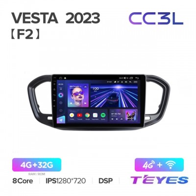 Магнитола Teyes CC3L для Lada Vesta NG 2023