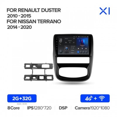Штатная магнитола для Renault Duster 2010-2015/ Nissan Terrano 2014-