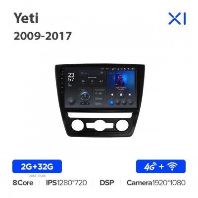 Штатная магнитола для Skoda Yeti 2009-2017