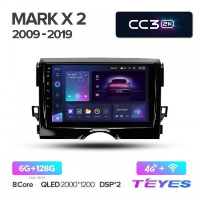 Магнитола Teyes 2K_CC3 для Toyota Mark X2/X130 2009-2020