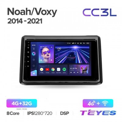 Магнитола Teyes CC3L для Toyota Noah / Voxy 2014-2021