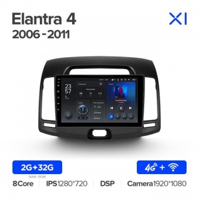 Штатная магнитола для Hyundai Elantra 2006-2010