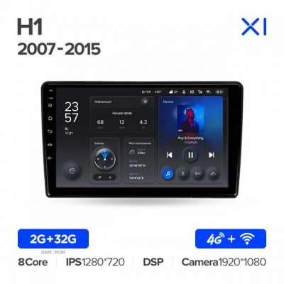 Штатная магнитола для Hyundai H1 2010-2016