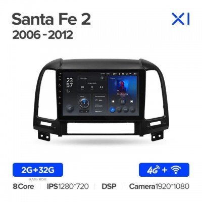 Штатная магнитола для Hyundai Santa Fe 2006-2012