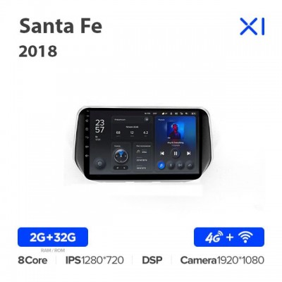 Штатная магнитола для Hyundai Santa Fe 2018+