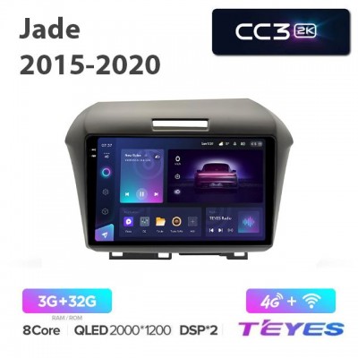 Магнитола Teyes 2K_CC3 для Honda Jade 2015-2020 правый руль