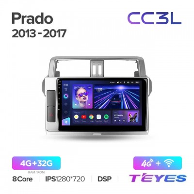 Магнитола Teyes CC3L для Toyota Prado 150 2014-2017