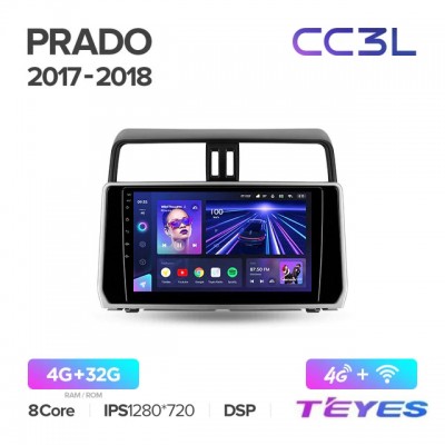 Магнитола Teyes CC3L для Toyota Prado 150 2017+