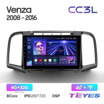 Магнитола Teyes CC3L для Toyota Venza
