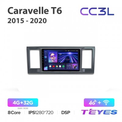 Магнитола Teyes CC3L для Volkswagen Caravelle T6 2015-2020
