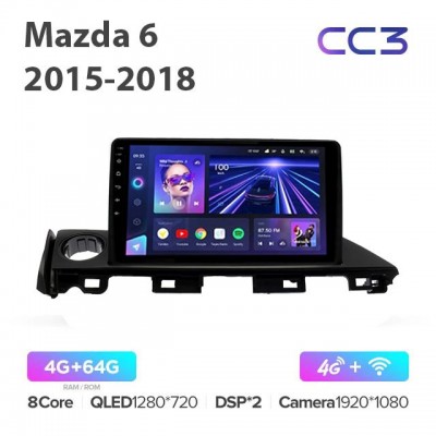 Магнитола Teyes CC3 для Mazda 6 2015-2018