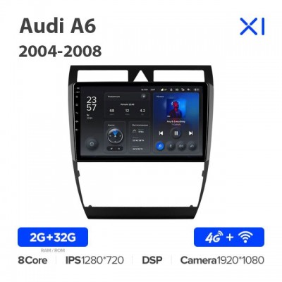 Штатная магнитола для Audi A6 2004-2008