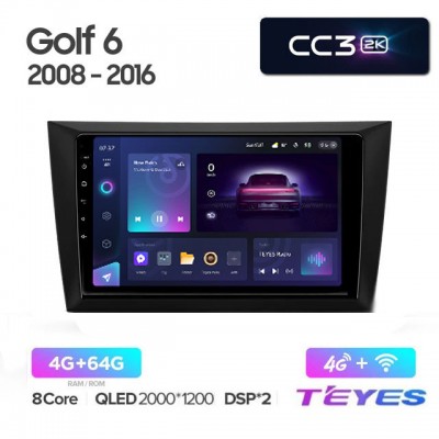 Магнитола Teyes 2K_CC3 для Volkswagen Golf 6 2008-2012