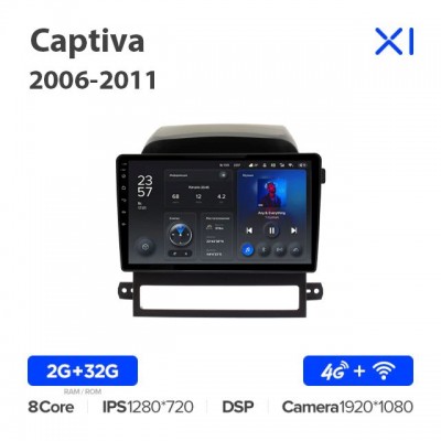 Штатная магнитола для Chevrolet Captiva 2006-2011