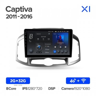 Штатная магнитола для Chevrolet Captiva 2011-2015