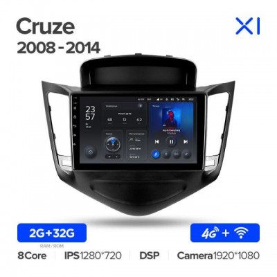 Штатная магнитола для Chevrolet Cruze 2008-2013