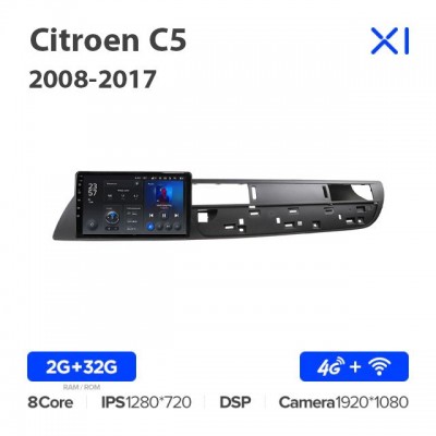 Штатная магнитола для Citroen С5 2008-2017