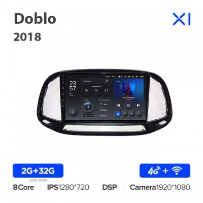 Штатная магнитола для Fiat Doblo