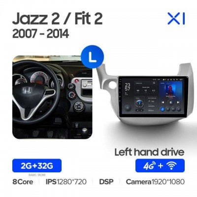 Штатная магнитола для Honda Fit/Jazz 2007-2014