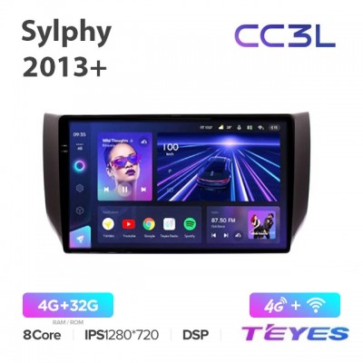 Магнитола Teyes CC3L для Nissan Sylphy 2013+