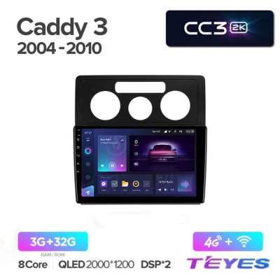 Магнитола Teyes 2K_CC3 для Volkswagen Caddy 2005-2010
