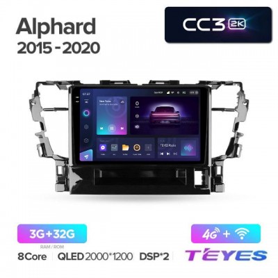 Магнитола Teyes 2K_CC3 для Toyota Alphard 2015+