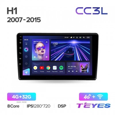 Магнитола Teyes CC3L для Hyundai H1 2010-2016