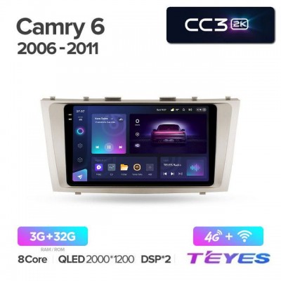 Магнитола Teyes 2K_CC3 для Toyota Camry V40  2006-2011