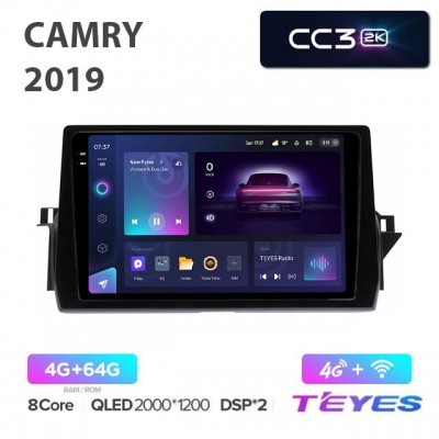 Магнитола Teyes 2K_CC3 для Toyota Camry V70 2020-2021