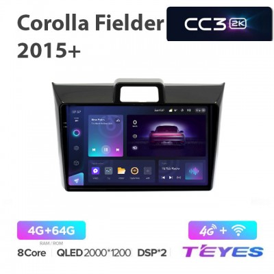 Магнитола Teyes 2K_CC3 для Toyota Corolla Fielder Hybrid WXB 2015+