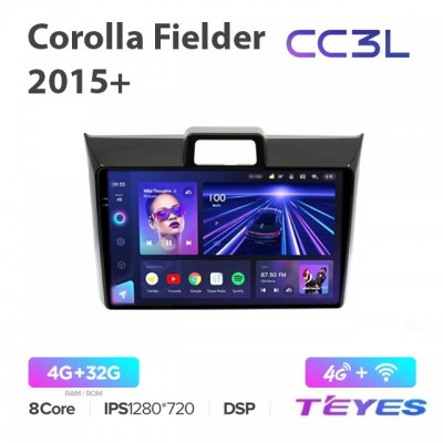 Магнитола Teyes CC3L для Toyota Corolla Fielder Hybrid WXB 2015+