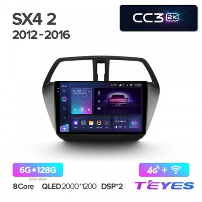 Магнитола Teyes 2K_CC3 для Suzuki SX4 Cross 2012-2016