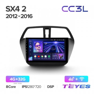 Магнитола Teyes CC3L для Suzuki SX4 Cross 2012-2016