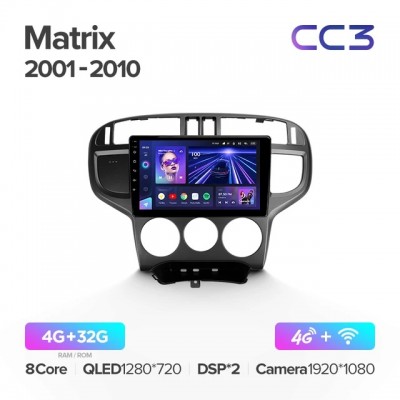 Магнитола Teyes CC3 для Hyundai Matrix 2001-2010