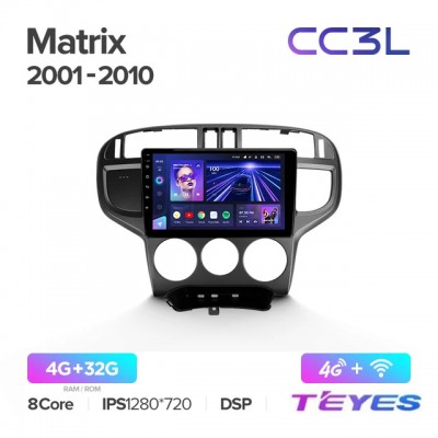 Магнитола Teyes CC3L для Hyundai Matrix 2001-2010