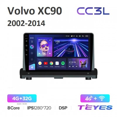Магнитола Teyes CC3L для Volvo XC90 2002-2014