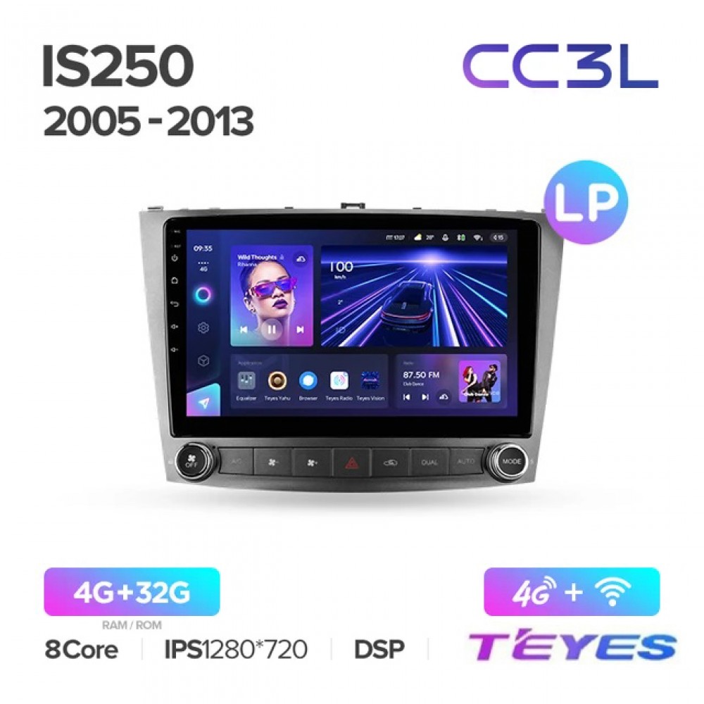 Магнитола Teyes CC3L для Lexus IS250 Xe20 2005-2013