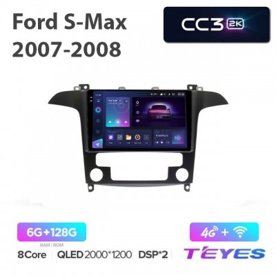 Магнитола Teyes 2K_CC3 для Ford S-Max 2007-2008 Climat