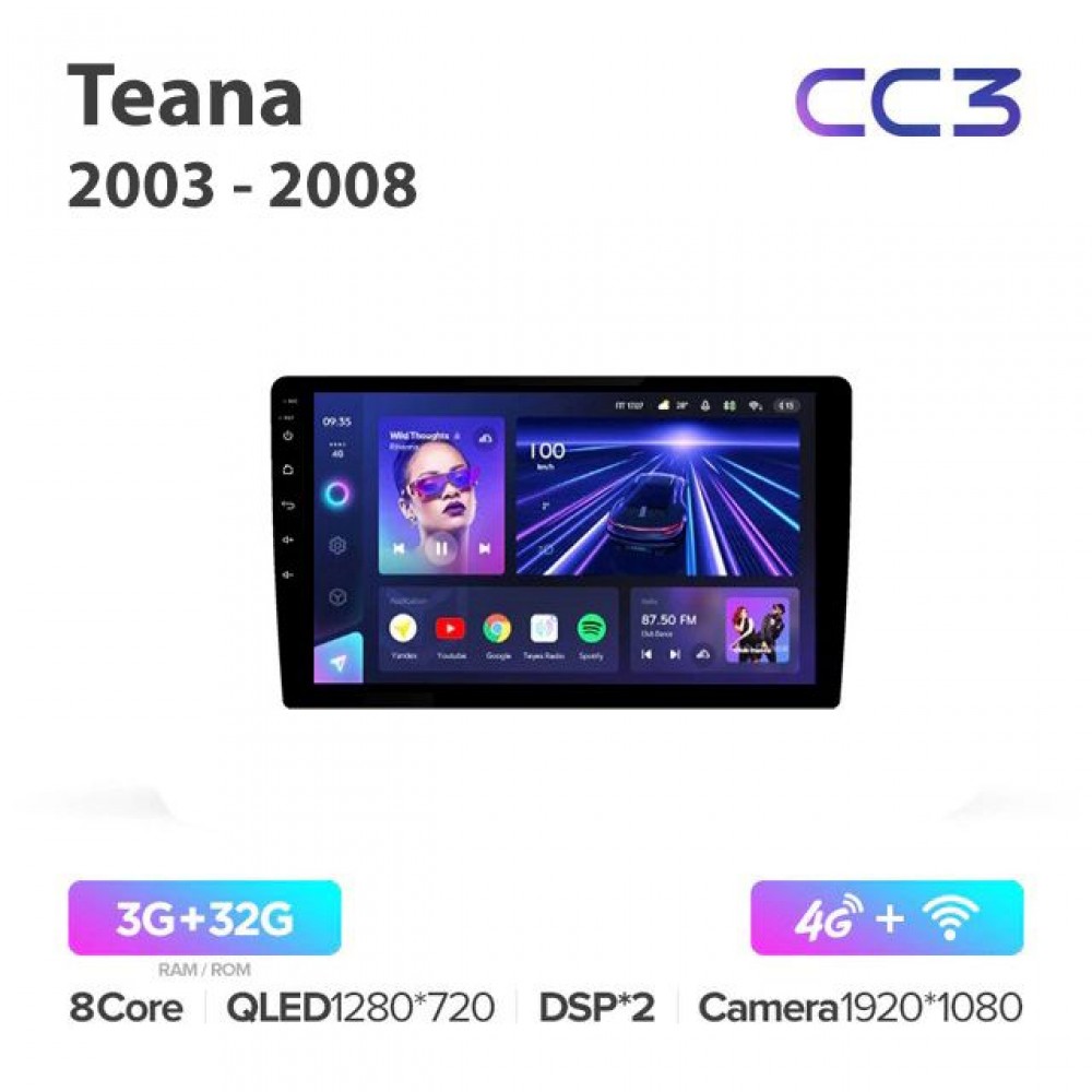 Магнитола Teyes CC3 для Nissan Teana 2003-2008