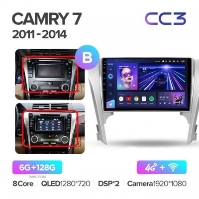 Магнитола Teyes CC3 для Toyota Camry V50 2011-2014
