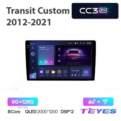 Магнитола Teyes 2K_CC3 для Ford Transit Custom 2012-2021