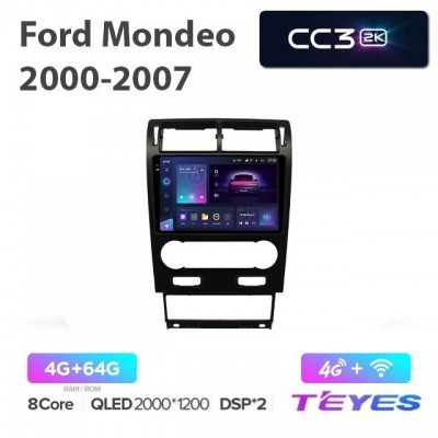 Магнитола Teyes 2K_CC3 для Ford Mondeo 2000-2007 Climat