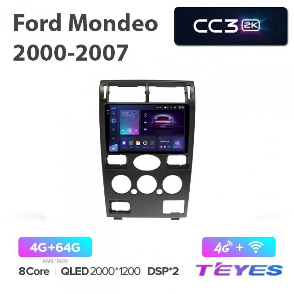 Магнитола Teyes 2K_CC3 для Ford Mondeo 2000-2007 Manual