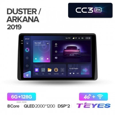 Магнитола Teyes 2K_CC3 для Renault Arkana/Duster 2020