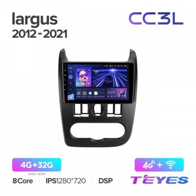 Магнитола Teyes CC3L для Lada Largus 2012+